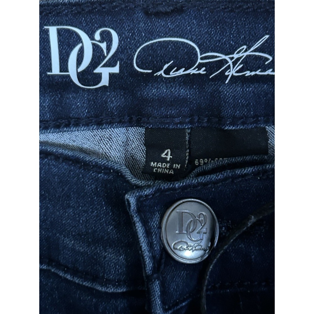 DG2 Diane Gilman Jeans NWT Cropped Embellished Jeans Sz 4 - Picture 6 of 9